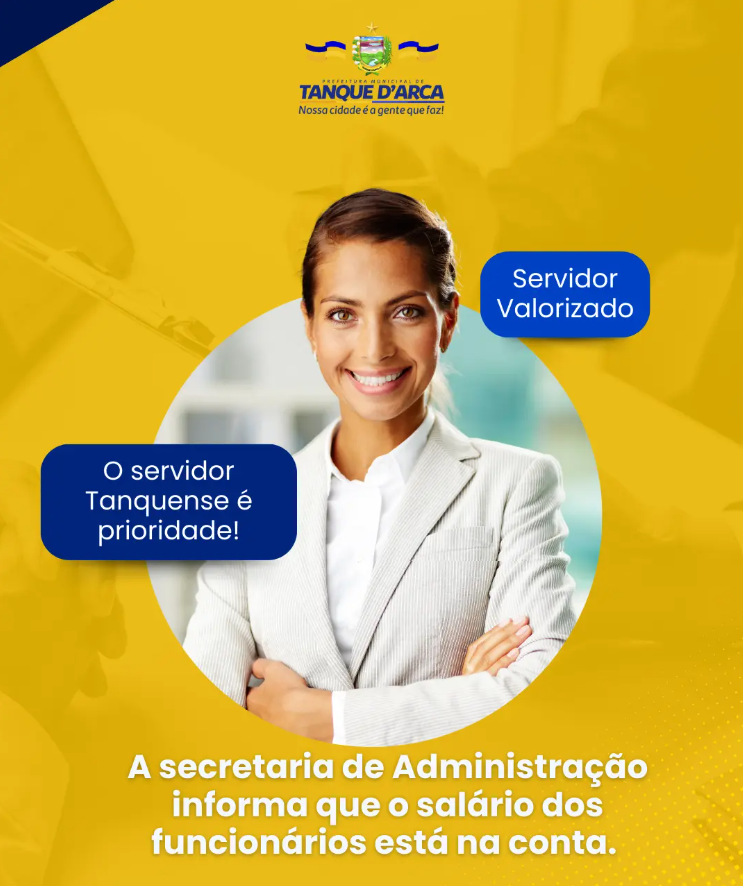 Prefeitura paga salário dentro do mês trabalhado